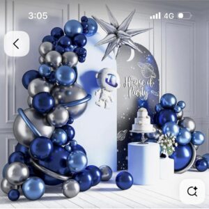 Space theme balloon decor